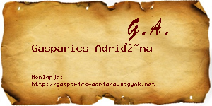 Gasparics Adriána névjegykártya